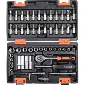Набор инструментов ВИХРЬ 1/4", CrV, в кейсе 57 предметов Набор инструментов ВИХРЬ 1/4", CrV, в кейсе 57 предметов